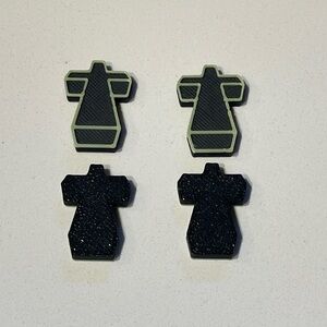 Justice Cross - Glow in the Dark Kandi Pony Bead